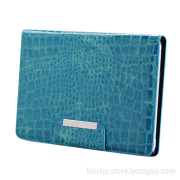 Easel case for iPad mini 1 and 2, made of croco finish PU